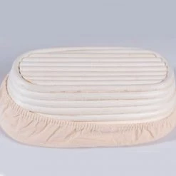 SUN FLOWERIT Ovale, Corbeille à Pain Ovale, Panier De Fermentation De Pain, Outil De Fermentation De Pâte Ovale Avec Housse En Tissu Ovale 25*15*8cm -Petit rangement Soldes Magasin 45575163 2
