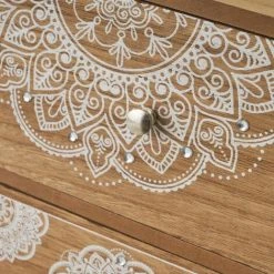 LOLAHOME Boîte Organisatrice En Bois MDF Mandala Marron Et Blanc 19x10x33 Cm 8 LOLAHOME Boîte Organisatrice En Bois MDF Mandala Marron Et Blanc 19x10x33 Cm -Petit rangement Soldes Magasin 45790753 3