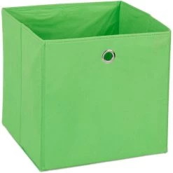 RELAXDAYS 2x Boîtes De Rangement, Carrées; En Tissu, Cubique, 30x30x30 Cm, Vert 8 RELAXDAYS 2x Boîtes De Rangement, Carrées; En Tissu, Cubique, 30x30x30 Cm, Vert -Petit rangement Soldes Magasin 45805042 2
