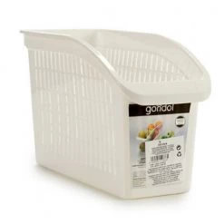 PANIER ORGANISATEUR DE BOISSONS EN PLASTIQUE BLANC 13 X 29 X 17 CM GONDOL 8430852416865
