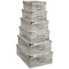 FI-VE Five - Lot De 6 Boîtes De Rangement Avec Poignées Et Coins En Métal Déco Vie Sauvage - Bois Clair 2 FI-VE Five - Lot De 6 Boîtes De Rangement Avec Poignées Et Coins En Métal Déco Vie Sauvage - Bois Clair -Petit rangement Soldes Magasin 46004921 1