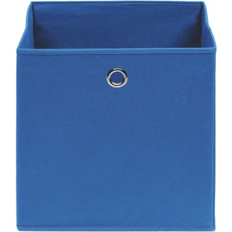 Topdeal Boîtes De Rangement 10 Pcs Bleu 32x32x32 Cm Tissu FF288339_FR 6 Topdeal Boîtes De Rangement 10 Pcs Bleu 32x32x32 Cm Tissu FF288339_FR – Image 4