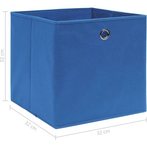 Topdeal Boîtes De Rangement 10 Pcs Bleu 32x32x32 Cm Tissu FF288339_FR 7 Topdeal Boîtes De Rangement 10 Pcs Bleu 32x32x32 Cm Tissu FF288339_FR – Image 5