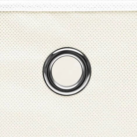 Topdeal Boîtes De Rangement Avec Couvercles 4pcs Blanc 32x32x32cm Tissu FF288350_FR 7 Topdeal Boîtes De Rangement Avec Couvercles 4pcs Blanc 32x32x32cm Tissu FF288350_FR – Image 5