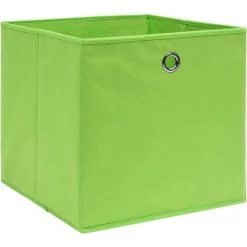 Topdeal Boîtes De Rangement 4 Pcs Vert 32x32x32 Cm Tissu FF288369_FR -Petit rangement Soldes Magasin 46223615 3