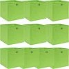 Topdeal Boîtes De Rangement 10 Pcs Vert 32x32x32 Cm Tissu FF288371_FR -Petit rangement Soldes Magasin 46223617 1