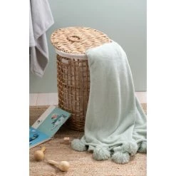 DANSMAMAISON Set De 2 Panier + Couvercle Cire Jacynthe D'Eau Naturel - L 42 X L 42 X H 55 Cm - Naturel -Petit rangement Soldes Magasin 46251980 4