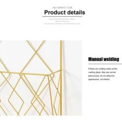 TINOR Porte Revues Suspendu Porte Magazine Metal, Porte-journaux Panier à Journaux Porte Revue Mural Avec 2 Crochets Pour Magazines, Livres Et Documents De Bureau (Doré) -Petit rangement Soldes Magasin 46256562 3