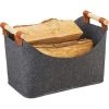 PERLE RARE Sac En Feutre, Panier Rangement, Pliable, Boîte Avec Anse, Gris Foncé 34*22*22cm 1 PERLE RARE Sac En Feutre, Panier Rangement, Pliable, Boîte Avec Anse, Gris Foncé 34*22*22cm -Petit rangement Soldes Magasin 46257597 1