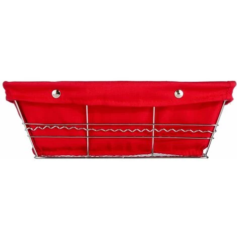 FIVE SIMPLY SMART Panière à Pain Rectangulaire - Longueur 26.5, Profondeur 20.5, Hauteur 9 Cm - Rouge 4 FIVE SIMPLY SMART Panière à Pain Rectangulaire - Longueur 26.5, Profondeur 20.5, Hauteur 9 Cm - Rouge – Image 2