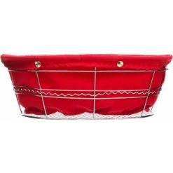 FIVE SIMPLY SMART Panière à Pain Ovale - Longueur 27, Profondeur 23.5, Hauteur 9.7 Cm - Rouge -Petit rangement Soldes Magasin 46452658 2