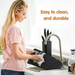 NORCKS Sets De Table En Feutre,24 Set De Table Lavable Imperméables Résistant à La Chaleur,Coaster Et Sacs à Couverts,Antidérapant,Facile Nettoyer,pour Dîners De Famille, Restaurants,Gris Foncé - Noir 9 NORCKS Sets De Table En Feutre,24 Set De Table Lavable Imperméables Résistant à La Chaleur,Coaster Et Sacs à Couverts,Antidérapant,Facile Nettoyer,pour Dîners De Famille, Restaurants,Gris Foncé - Noir -Petit rangement Soldes Magasin 46460745 3