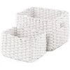 COMPACTOR Lot 2 X Panier De Rangement - Blanc 1 COMPACTOR Lot 2 X Panier De Rangement - Blanc -Petit rangement Soldes Magasin 46493050 1