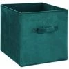 AUTRES Boîte De Rangement 31x31 Cm - Velours Bleu 1 AUTRES Boîte De Rangement 31x31 Cm - Velours Bleu -Petit rangement Soldes Magasin 46630584 1