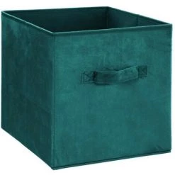 AUTRES Boîte De Rangement 31x31 Cm - Velours Bleu