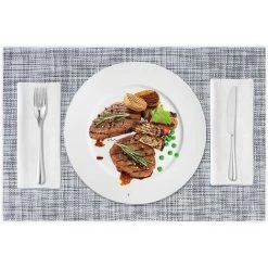 NORCKS Lot De 4 Sets De Table En PVC Antidérapant Résistant à La Chaleur - Lavables - Gris - Gris -Petit rangement Soldes Magasin 47155977 4