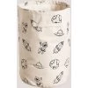 Panier En Coton Planet Kids SKLUM Coton - Blanc - Noir -Petit rangement Soldes Magasin 47309946 1