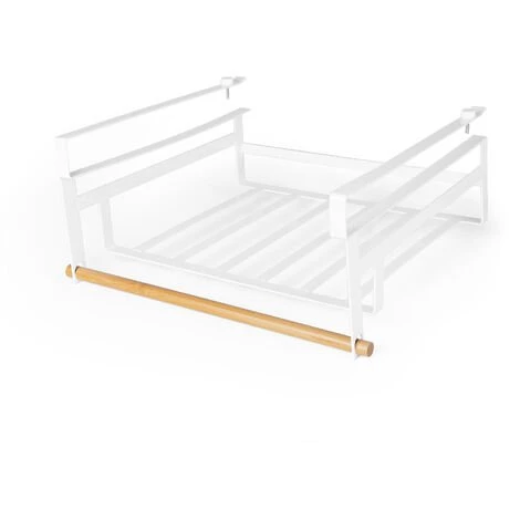 COMPACTOR Panier De Rangement à Suspendre Sous étagère - Blanc 3 COMPACTOR Panier De Rangement à Suspendre Sous étagère - Blanc