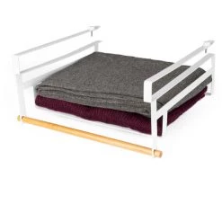 COMPACTOR Panier De Rangement à Suspendre Sous étagère - Blanc -Petit rangement Soldes Magasin 47335614 4