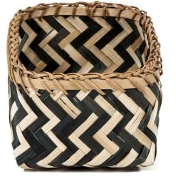 COMPACTOR Compactor Panier De Rangement Noir Et Bambou 23 X 15 X H.10 Cm RAN6434_S - Noir 8 COMPACTOR Compactor Panier De Rangement Noir Et Bambou 23 X 15 X H.10 Cm RAN6434_S - Noir -Petit rangement Soldes Magasin 47335619 3