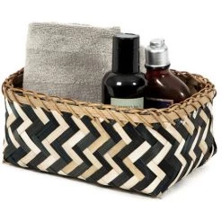 COMPACTOR Compactor Panier De Rangement Noir Et Bambou 23 X 15 X H.10 Cm RAN6434_S - Noir 9 COMPACTOR Compactor Panier De Rangement Noir Et Bambou 23 X 15 X H.10 Cm RAN6434_S - Noir -Petit rangement Soldes Magasin 47335619 4