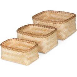 COMPACTOR Lot 3 X Panier De Rangement - Naturel
