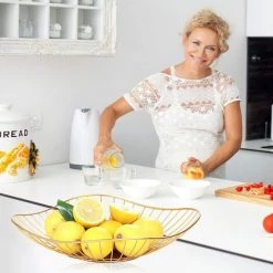 LONGZIMING Corbeille A Fruit, Corbeille Fruits Metal, Formes Géométriques Créatives De Paniers De Fruits Décoratifs En Métal Ménager Pour Le Stockage De Légumes, Collations, Pain Et Fruits (or) 11 LONGZIMING Corbeille A Fruit, Corbeille Fruits Metal, Formes Géométriques Créatives De Paniers De Fruits Décoratifs En Métal Ménager Pour Le Stockage De Légumes, Collations, Pain Et Fruits (or) -Petit rangement Soldes Magasin 47603625 5