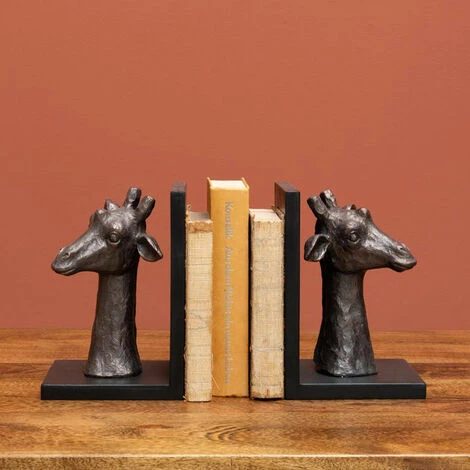 CHEHOMA Serre-livres Girafes 21x13x14cm - Bronze 3 CHEHOMA Serre-livres Girafes 21x13x14cm - Bronze