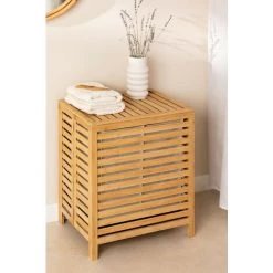 Panier à Linge En Bambou Lionel SKLUM Bambou Bambou - Bambou Bambou -Petit rangement Soldes Magasin 47950438 2