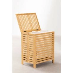 Panier à Linge En Bambou Lionel SKLUM Bambou Bambou - Bambou Bambou -Petit rangement Soldes Magasin 47950438 5