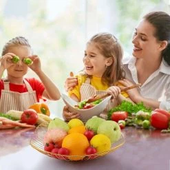 GDRHVFD Corbeille A Fruits, 2 Pcs Panier À Fruit En Fil Métallique, Support Pour Fruits, Fruits Panier De Rangement, Rangement Pour Légumes, Collations, Fruits, Pain, 27.5 X 27.5 X 6.5 Cm(Noir + Or) -Petit rangement Soldes Magasin 47982800 4