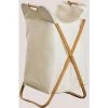 Panier à Linge Brais SKLUM Polyester - Bambou - Blanc Cassé -Petit rangement Soldes Magasin 48097953 1