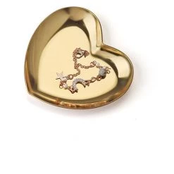 Plateaux De Rangement Coeur En Plateau,Bijoux Plateau De Service En Acier Inoxydable Poli Assiette Décorative Plats De Rangement 10*10*1.1cm Fontainebleau 3Pcs -Petit rangement Soldes Magasin 48221902 4