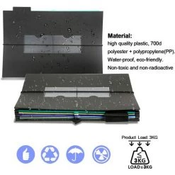 Trieur Mural Porte Revue A4 Fontainebleau Présentoir Mural Composé De 6 Positions Pliable En Plastique -Petit rangement Soldes Magasin 48221949 3