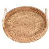 Panier En Osier, Panier De Rangement Tissé,Panier Tressé, Panier De Pique-Nique Portatif Binaural De Collations Aux Fruits 3.5*22*22CM Fontainebleau