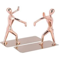 SUPERMARKET Serre-Livres Créatif, 1 Paire De Serre-Livres En Acier Inoxydable Pour La Décoration De Table à La Maison D'école，Superma -Petit rangement Soldes Magasin 48635998 5