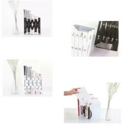 ASUPERMALL Serre-Livres Rétractables En Métal, Support De Livre Télescopique, Réglable De 10,5 Cm à 43 Cm, Blanc - Blanc 9 ASUPERMALL Serre-Livres Rétractables En Métal, Support De Livre Télescopique, Réglable De 10,5 Cm à 43 Cm, Blanc - Blanc -Petit rangement Soldes Magasin 48782691 3