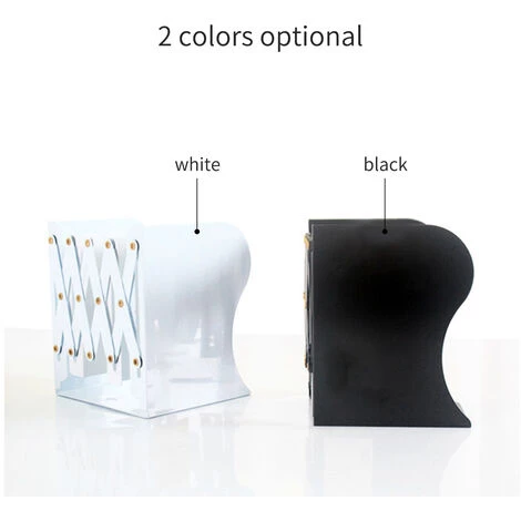 ASUPERMALL Serre-Livres Rétractables En Métal, Support De Livre Télescopique, Réglable De 10,5 Cm à 43 Cm, Blanc - Blanc 7 ASUPERMALL Serre-Livres Rétractables En Métal, Support De Livre Télescopique, Réglable De 10,5 Cm à 43 Cm, Blanc - Blanc – Image 5