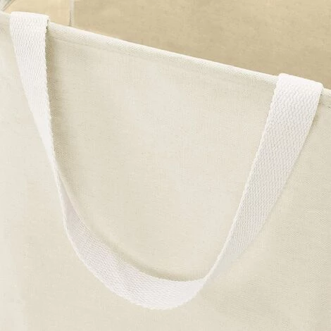 CADEAU Panier De Rangement En Tissu Cube Haut Naturel Blanc 5 CADEAU Panier De Rangement En Tissu Cube Haut Naturel Blanc – Image 3