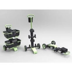 KAJO Chariot - Kaba Gris/Tilleul 11 KAJO Chariot - Kaba Gris/Tilleul -Petit rangement Soldes Magasin 48888412 5