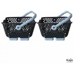 Panier - Lot De 2 Paniers Kajo 4L Gris / Bleu Pastel