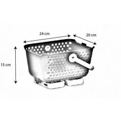 Panier - Lot De 2 Paniers Kajo 4L Gris / Bleu Pastel -Petit rangement Soldes Magasin 48889092 4