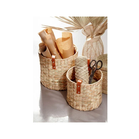 NOSENVIESDECO Lot De 3 Paniers Tressés En Jacinthe D'eau - Nos Envies Déco - Naturel 4 NOSENVIESDECO Lot De 3 Paniers Tressés En Jacinthe D'eau - Nos Envies Déco - Naturel – Image 2