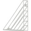 ELLE Porte-revues Mural Bibliothèque Murale Triangulaire Porte-revues Mural Porte-revues Porte-revues Dossier De Rangement Des Lettres (22,5 X 22,5 X 5 Cm, Blanc) -Petit rangement Soldes Magasin 49096780 1