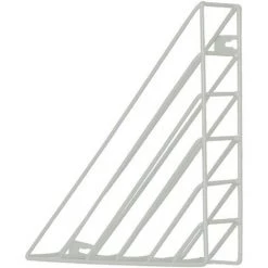 ELLE Porte-revues Mural Bibliothèque Murale Triangulaire Porte-revues Mural Porte-revues Porte-revues Dossier De Rangement Des Lettres (22,5 X 22,5 X 5 Cm, Blanc)