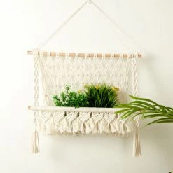 ELLE Supports Muraux, Porte-revues Suspendus, Supports De Poteaux, Tapisseries En Coton, Décoration De La Maison -Petit rangement Soldes Magasin 49096796 3