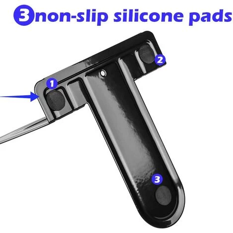 ECHOO 2 Paires D'étagères En Métal Lourd Antidérapantes, Serre-livres Et Serre-livres En Métal Durable 6 ECHOO 2 Paires D'étagères En Métal Lourd Antidérapantes, Serre-livres Et Serre-livres En Métal Durable – Image 4