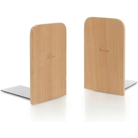 ECHOO 2 Pcs Simple Bois Style Japonais Nature Hêtre Bois Support De Livre Serre-livres Serre-livres Étagère 3 ECHOO 2 Pcs Simple Bois Style Japonais Nature Hêtre Bois Support De Livre Serre-livres Serre-livres Étagère