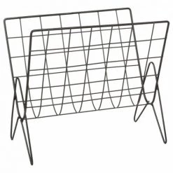 Porte Revue Déco En Métal Atmosphera - Gris