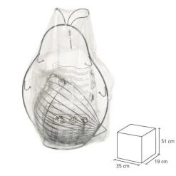 LOLA HOME Corbeille à Fruits Avec 2 Corbeilles En Métal Argenté 34x25x51 Cm